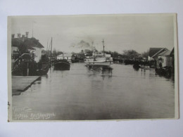 Ukraine Former Romania:Vâlcov/Vylkove-Belgarovschi Danube Delta Sea Channel,mailed Photo Postcard 1937 - Ukraine