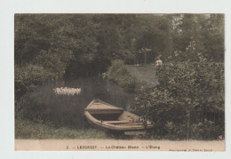 CPA - 62 - LEFOREST - Le Château Blanc - L'étang - Femme Et Son Ombrelle, Barque Et Canards - CARTE RARE - - Autres & Non Classés