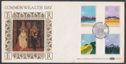 GB Great Britain 1983 Private FDC Commonwealth Day, Queen Elizabeth II, Prince Philips, Royal, Royalty, Cover - Covers & Documents