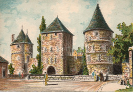 35-Fougères-Le Château Entrée Sous La Tour De La Haye St Hilaire- éd : M. Barré & J. Dayez - Illus : Barday - 1946-1950 - Fougeres