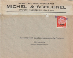 France Alsace Occupation Allemande Cachet Linéaire Burzweiler - Briefe U. Dokumente