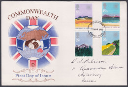 GB Great Britain 1983 Private FDC Commonwealth Day, Handshake, Black Man, White Man, Race, First Day Cover - Covers & Documents