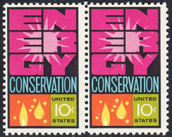 !a! USA Sc# 1547 MNH Horiz.PAIR (a1) - Energy Conservation - Unused Stamps