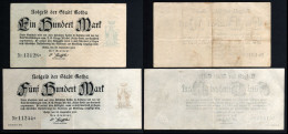 DEUTSCHLAND - ALLEMAGNE - NOTGELD - LOT 100 Et 500 Mark GOTHA Thuringe - 1922 - - [11] Emissions Locales