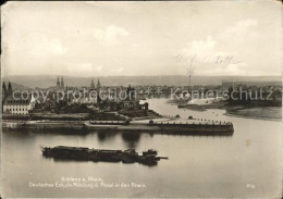 71588894 Koblenz Rhein Deutsches Eck Muendung Mosel Rhein Koblenz - Koblenz