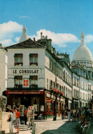 PARIS - Montmartre. La Rue Norvins Et Le Dôme De La Basilique Du Sacré-Coeur - Andere & Zonder Classificatie