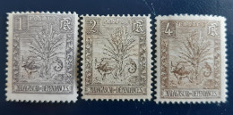 Zébu 1903 1c, 2c & 4c Yvert 63,64,65 MH - Ungebraucht