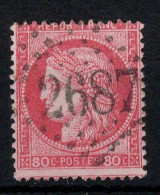 GC 2687 De NOTRE DAME DE LIESSE Sur YV 57 , Pas Aminci , Cote 15+ Euros - 1871-1875 Cérès
