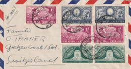 Afrique Du Sud Lettre Pour La Suisse 1949 - Brieven En Documenten