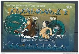 Féroé 2004 Bloc N°16 (n°481/482) Neuf S Norden Mythologie - Faroe Islands