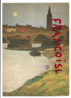 Reproduction D'une Peinture De Henri Martin (1860-1945): " Toulouse, Le Pont Neuf Sur La Garonne " - Malerei & Gemälde