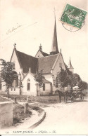 SAINT-JULIEN (10) L'Eglise En 1909 (Attelage) - Autres & Non Classés
