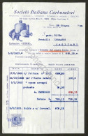 Pubblicità Fattura - Società Italiana Carburatori - Torino - 1923 - Zonder Classificatie