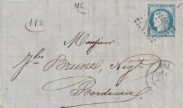 Lettre De Dax à Bordeaux LAC - 1849-1876: Klassik