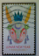 United States, Scott #5744, Used(o), 2023, Year Of The Rabbit, (60¢) Foreever - Used Stamps