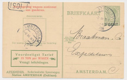 Spoorwegbriefkaart G. PNS216 F - Locaal Te Amsterdam 1928 - Postwaardestukken