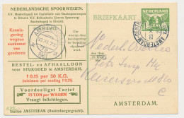 Spoorwegbriefkaart G. NS222 M - Locaal Te Amsterdam 1931 - Postwaardestukken