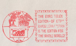 Meter Cover Spain 1980 Euro Telex - Télécom