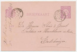 Trein Kleinrondstempel : Venloo - Maastricht V 1893 - Lettres & Documents