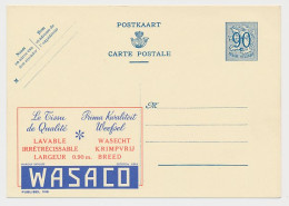 Publibel - Postal Stationery Belgium 1951 Textile - Wasaco - Textil
