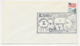 Cover / Postmark USA 1990 Lions Station - Autres & Non Classés
