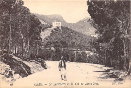 27185 " ORAN-LE BELVÉDÈRE ET LE COL DE SANTA CRUZ "-ANIMÉ-VERA FOTO-CART. POST.  NON SPED. - Oran