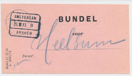 Treinblokstempel : Amsterdam - Arnhem II 1913 - Unclassified