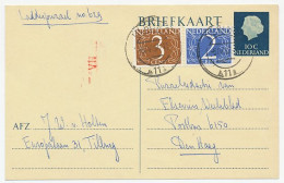 Briefkaart G. 330 / Bijfrankering Tilburg - Den Haag 1967  - Postwaardestukken