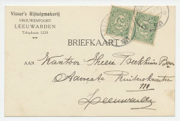 Firma Briefkaart Leeuwarden 1921 - Rijtuigmakerij - Zonder Classificatie
