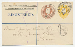 Registered Postal Stationery GB / UK 1903 - Privately Printed Crown Reef Gold Mining Company - Autres & Non Classés
