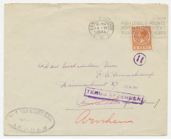 Arnhem - Amsterdam 1934 - Terug Afzender - Ohne Zuordnung