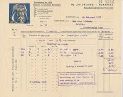 Nota Nunspeet 1925 - Veluvine - Verven - Vernissen -Hond Bulldog - Holanda