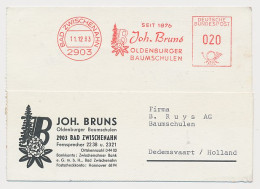 Meter Card Germany 1963 Nurseries - Bäume