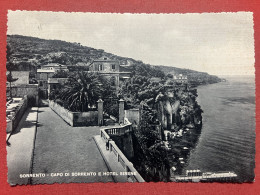 Cartolina - Sorrento - Capo Di Sorrento E Hotel Sirene - 1952 - Napoli (Neapel)