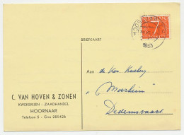 Firma Briefkaart Hoornaar 1953 - Kwekerij / Zaadhandel - Ohne Zuordnung