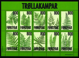 Dänemark Färöer 647-656 Postfrisch Als Kleinbogen #NP824 - Faroe Islands