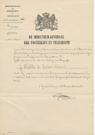 P En T Den Haag 1906 - Radicaal Voor De Telegraafdienst Zaandam - Non Classés