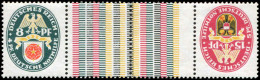 Deutsches Reich, 1929, KZ 15, Postfrisch - Zusammendrucke