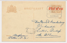 Treinblokstempel : Schagen - Alkmaar I 1921 - Non Classés