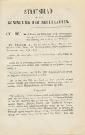 Staatsblad 1875 : Spoorlijn Arnhem - Nijmegen - Historical Documents