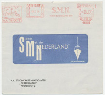 Illustrated Meter Cover Netherlands 1956 SMN - Netherlands Steamship Company - M.S. Oranje - Schiffe