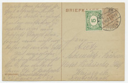 Briefkaart G. 194 / Bijfrankering Eindhoven - Duitsland 1923 - Postwaardestukken