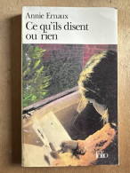 Ce Qu'ils Disent Ou Rien - Other & Unclassified