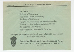 Postal Cheque Cover Germany 1959 Health Insurance  - Autres & Non Classés