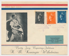 FDC / 1e Dag Em. Regeringsjubileum 1938 - Stempel Houtrust - Non Classés