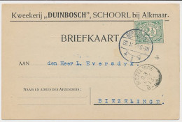 Firma Briefkaart Schoorl 1913 - Kweekerij Duinbosch - Zonder Classificatie