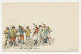 Postal Stationery Hungary Dance Of The Hussars - Music - Violin - Danse