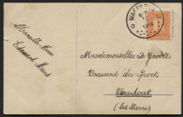 RELAIS- 108 Obl. Relais WAERLOOS Vers Bouchout 1914. Coba 50! Sterstempel Hulpkantoor (x735) - Postmarks With Stars