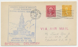 Cover / Postmark USA 1932 George Washington - Masonic National Memorial - Andere & Zonder Classificatie