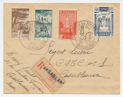 Registered Cover / Postmark Morocco 1945 Stamp Day - Cassablanca - Other & Unclassified